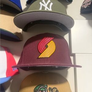 New Era Portland Trailblazers hat. 7 3/8